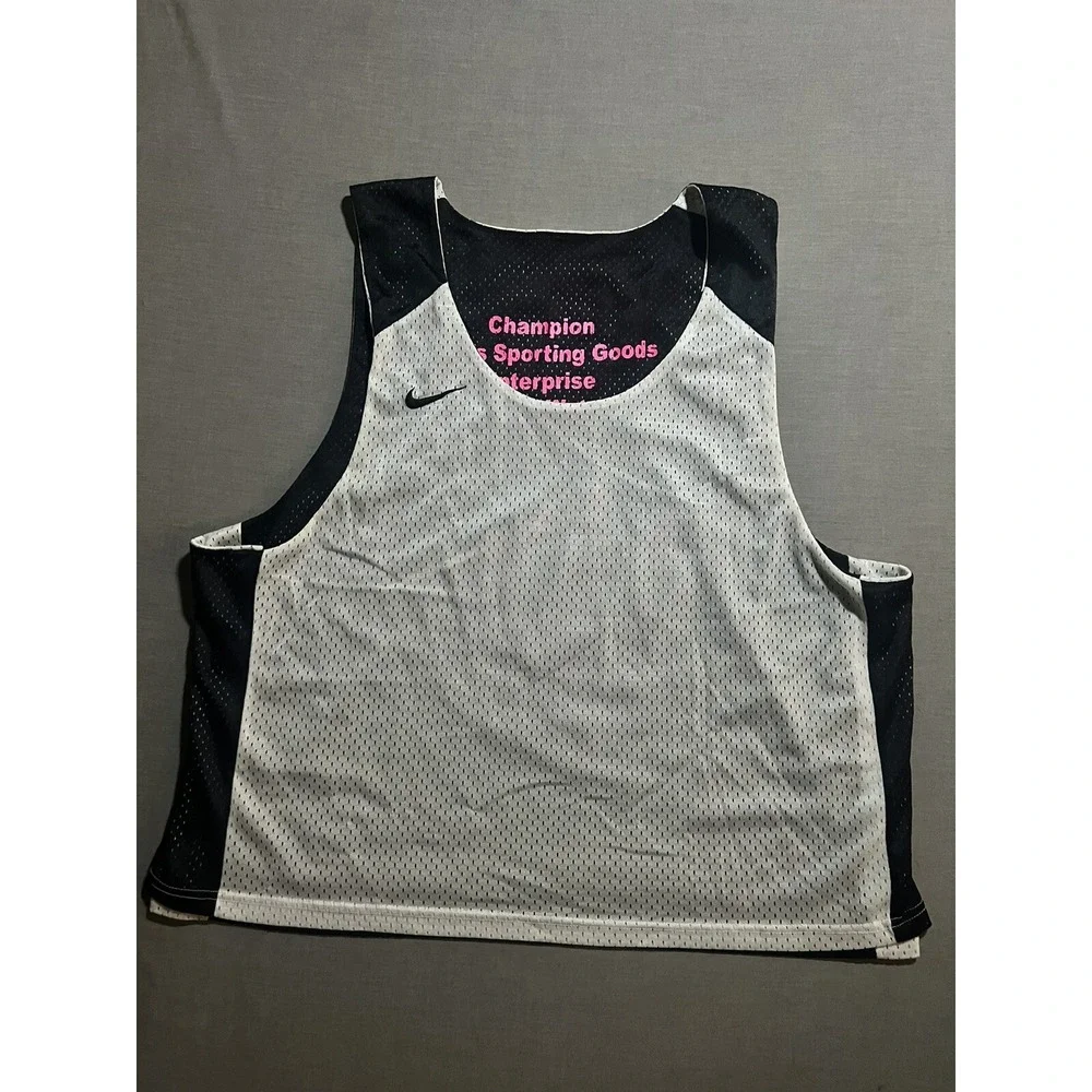Nike Rockets And Sockets Lacrosse Reversible Jersey Mens S/M Black White Adult